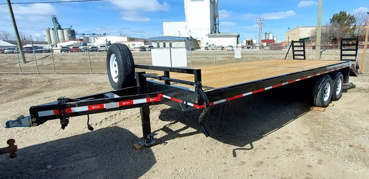 Beavertail Trailer built by Ventures Manufacturing, Alberta