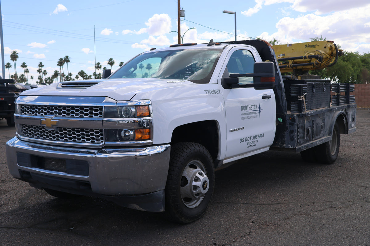 2019 Chevrolet Silverado 3500HD Work Truck Diesel Flatbed – Stock #0025