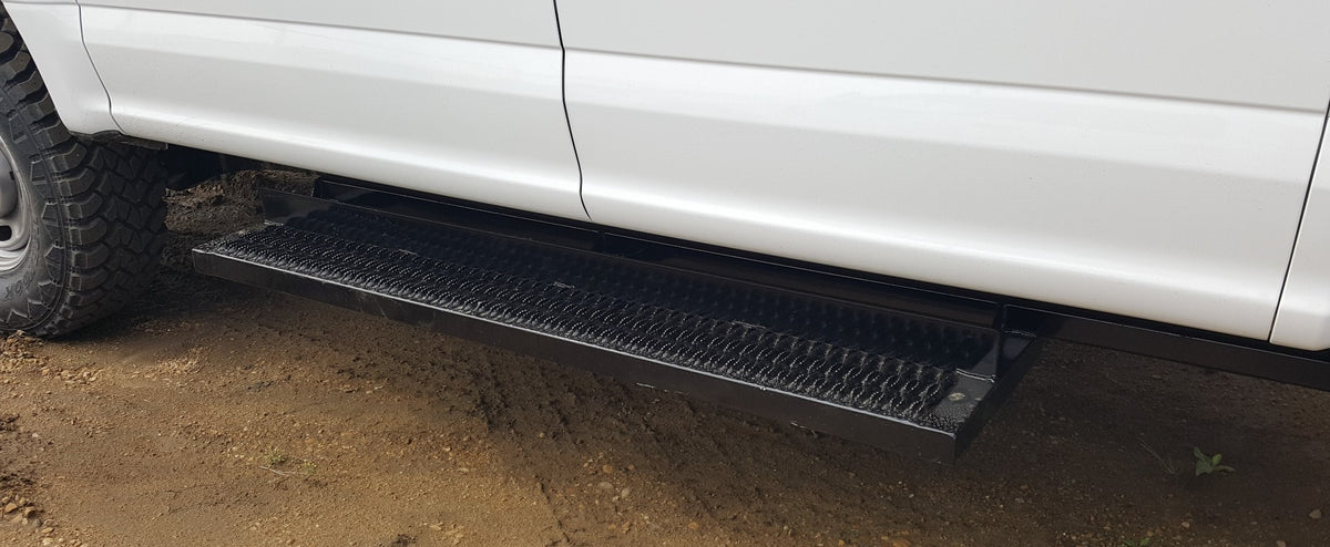 Custom Running Boards built by Ventures Manufacturing, Alberta